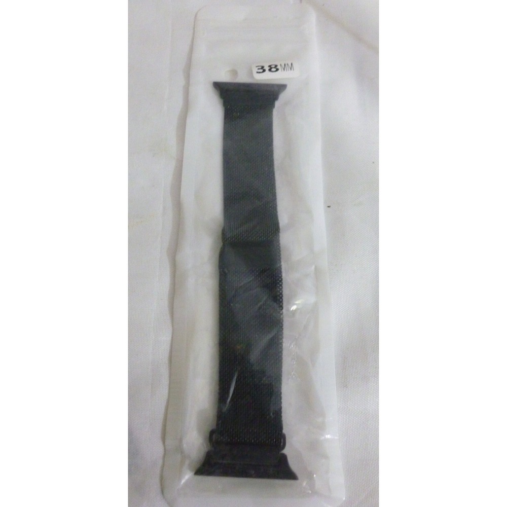 Milanese Loop Mesh Band Strap for Apple Watch 38mm ~ Black ~ New